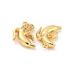 Brass Micro Pave Cubic Zirconia Pendants KK-K369-02G-05-2