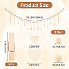 Wall Hanging Photo Display with Wooden Beads Garland AJEW-WH20011-54E-2