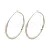 Brass Hoop Earrings for Women LS-EJEW-A121-18C-S-2
