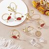 Arrow & Heart Alloy Napkin Rings AJEW-FG0001-69-3