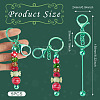 5Pcs Alloy and Brass Bar Beadable Keychain for Jewelry Making DIY Crafts DIY-SW0001-16A-2