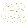 DIY Brass Earring Jewerly Making Findings Kits KK-XCP0001-77-1