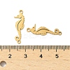 Ocean 201 Stainless Steel Laser Cut Sea Animals Connector Charms STAS-P428-0B-G-3