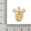Brass Micro Pave Cubic Zirconia Enamel Pendants LS-KK-M326-05A-G-3