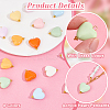 Acrylic Heart Pendants PALLOY-PH01691-4