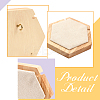 Hexagon Wooden Single Necklace Displays Stands NDIS-WH0017-01A-4
