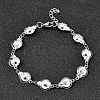 304 Stainless Steel Ladybug Link Bracelets for Women BJEW-K226-15A-P-2