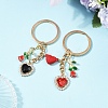 Valentine's Day Alloy Rhinestone Keychain KEYC-YW00184-2