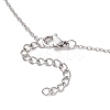 304 Stainless Steel Cable Chain Satellite Chain Slider Necklace Making AJEW-JB01511-02-4