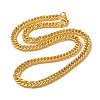 Iron Cuban Link Chain Necklaces for Women Men NJEW-A028-01E-G-1