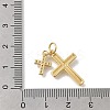 Brass Micro Pave Cubic Zirconia Pendants X-KK-D431-070G-3