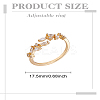 1Pc Brass Micro Pave Cubic Zirconia Cuff Rings for Women RJEW-LP0002-23D-2