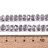 Electroplate Transparent Glass Beads Strands X-EGLA-N022-04A-D15-4