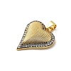 Brass Micro Pave Cubic Zirconia Pendants KK-A266-04F-G-2