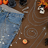 5Pcs 5 Styles Punk Alloy Waist Chains & Iron Iron Curb Link Trouser Chains Sets SJEW-AR0001-03-4