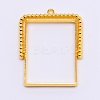 Alloy Open Back Bezel Pendants PALLOY-WH0071-59G-RS-1