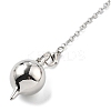 Brass Dowsing Pendulum Big Pointed Round Pendants KK-H491-03P-2