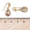 Brass Micro Pave Clear Cubic Zirconia Dangle Earrings EJEW-JE06947-3