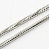 Tarnish Resistant Men Square Snake Chains Necklace LS-NJEW-F027-19-2