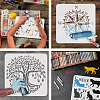 Plastic Drawing Painting Stencils Templates DIY-WH0396-439-4