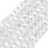 Electroplate Glass Beads Strands EGLA-R016-8mm-25-2