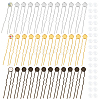 36Pcs 3 Colors Iron Hair Fork Findings IFIN-UN0001-25-1
