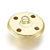 Brass Shank Button BUTT-WH0009-01G-2