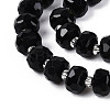 Natural Black Onyx(Dyed & Heated) Beads Strands G-T144-A01-02-4