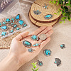 24Pcs 12 Styles Synthetic Turquoise Pendants FIND-TA0001-79-7