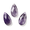 Natural Amethyst Pendants G-H007-08B-1