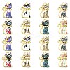 40Pcs 8 Colors Alloy Enamel Pendants ENAM-CJ0001-79-1