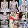 40Pcs 10 Style Alloy Rhinestone Cabochons ALRI-GA0001-01-6