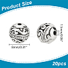 20Pcs Tibetan Style Alloy Beads TIBE-LP0001-06-2