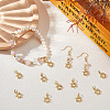 12Pcs Rack Plating Brass Micro Pave Cubic Zirconia Charms KK-HS0015-04-5