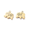 Ion Plating(IP) 304 Stainless Steel Charms X-STAS-L245-005G-2