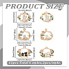 12Pcs 3 Styles 2 Colors Cat & Flower Alloy Enamel Pendants ENAM-LP0002-54-2