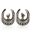 U-Shaped Brass and Alloy Ear Tunnels FS-WG0A997-10-1
