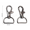 Zinc Alloy Swivel D Rings Lobster Claw Clasps X1-E341-8-B-2