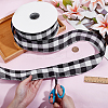 Polyester Tartan Wired Ribbon OCOR-WH0077-087A-3