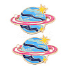 Space Planet Alloy Enamel Cabochons AL-CBA1A6F-07KCG-H-1