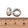 304 Stainless Steel European Beads STAS-P397-01B-P-3