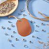 160pcs 4 styles Brass Grommet Eyelet Findings for Shoes FIND-PH0020-27-5