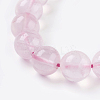 Natural Rose Quartz Beads Strands G-C076-12mm-3-3
