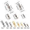 270Pcs 8 Style Brass Fishing Rolling Bearing Connector FIND-FH0002-80-5