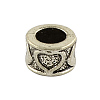 Tibetan Style Alloy Column European Bead Enamel Settings TIBEB-5087-AS-LF-1