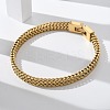 304 Stainless Steel Wheat Chain Bracelets for Women Men STAS-N117-02G-3