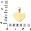 304 Stainless Steel Pave Natural White Shell Heart with Initial Slice Pendants STAS-R168-25G-G-3
