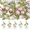 20Pc 5 Colors Alloy Enamel Pendants ENAM-FS0004-07-1