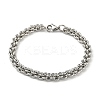 Non-Tarnish 201 Stainless Steel Rope Chain Bracelets STAS-Z056-11P-1