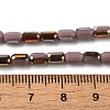 Electroplate Glass Beads Strands EGLA-D031-01-12-4